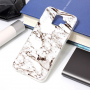 Plastový kryt mramor pro Samsung Galaxy A6 (2018) - bílý