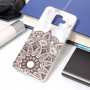 Plastový kryt mandala pro Samsung Galaxy A6 (2018) - bílý