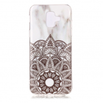 Plastový kryt mandala pro Samsung Galaxy A6 (2018) - bílý