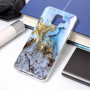 Plastový kryt mramor pro Samsung Galaxy A6 (2018) - modrý