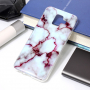 Plastový kryt mramor pro Samsung Galaxy A6 (2018) - červený