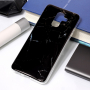Plastový kryt mramor pro Samsung Galaxy A6 Plus (2018) - černý