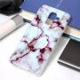 Plastový kryt mramor pro Samsung Galaxy A6 Plus (2018) - červený