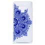 Plastový kryt modrá mandala pro Samsung Galaxy Note 9 - transparentní