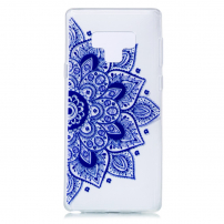 Plastový kryt modrá mandala pro Samsung Galaxy Note 9 - transparentní
