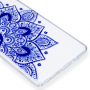Plastový kryt modrá mandala pro Samsung Galaxy Note 9 - transparentní