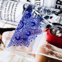Plastový kryt modrá mandala pro Samsung Galaxy Note 9 - transparentní