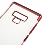 Plastový čirý kryt s rámečkem pro Samsung Galaxy Note 9 - červený