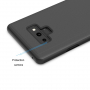 Zrcadlový pokovený kryt pro Samsung Galaxy Note 9 - černý