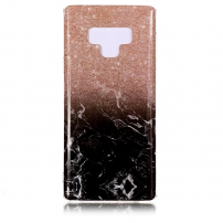 Plastový kryt mramor pro Samsung Galaxy Note 9 - hnědočerný