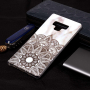 Plastový kryt mandala pro Samsung Galaxy Note 9 - bílý