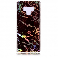 Plastový kryt holografický mramor pro Samsung Galaxy Note 9 - černý
