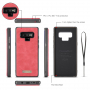 Caseme 2v1 peněženkové pouzdro pro Samsung Galaxy Note 9 - červené