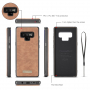 Caseme 2v1 peněženkové pouzdro pro Samsung Galaxy Note 9 - hnědé