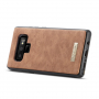 Caseme 2v1 peněženkové pouzdro pro Samsung Galaxy Note 9 - hnědé