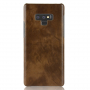 Litchi Skin kožený kryt pro Samsung Galaxy Note 9 - hnědý