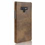 Litchi Skin kožený kryt pro Samsung Galaxy Note 9 - hnědý