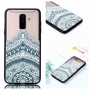 Plastový embosovaný kryt lotus pro Samsung Galaxy A6 Plus (2018) - průhledný