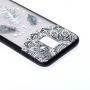 Plastový embosovaný kryt lapač snů pro Samsung Galaxy A6 (2018) - průhledný
