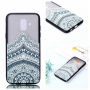 Plastový embosovaný kryt lotus pro Samsung Galaxy A6 (2018) - průhledný