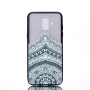 Plastový embosovaný kryt lotus pro Samsung Galaxy A6 (2018) - průhledný