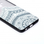 Plastový embosovaný kryt lotus pro Samsung Galaxy A6 (2018) - průhledný