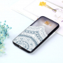 Plastový embosovaný kryt lotus pro Samsung Galaxy A6 (2018) - průhledný