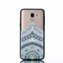 Plastový embosovaný kryt lotus pro Samsung Galaxy J6 (2018) - transparentní