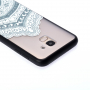 Plastový embosovaný kryt lotus pro Samsung Galaxy J6 (2018) - transparentní