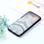Plastový embosovaný kryt lotus pro Samsung Galaxy J6 (2018) - transparentní
