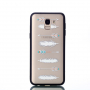 Plastový embosovaný kryt šípy pro Samsung Galaxy J6 (2018) - transparentní