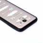 Plastový embosovaný kryt šípy pro Samsung Galaxy J6 (2018) - transparentní