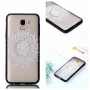 Plastový embosovaný kryt mandala pro Samsung Galaxy J6 (2018) - transparentní