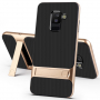 Elegance plastový kryt se stojánkem pro Samsung Galaxy A6 Plus (2018) - zlatý