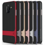 Elegance plastový kryt se stojánkem pro Samsung Galaxy A6 Plus (2018) - zlatý