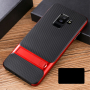 Elegance plastový kryt se stojánkem pro Samsung Galaxy A6 (2018) - červený