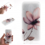 Plastový kryt květina pro Samsung Galaxy A6 (2018) - transparentní