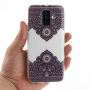 Plastový kryt symetrický vzor pro Samsung Galaxy A6 Plus (2018) - bílý