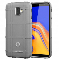 Nárazuvzdorný plastový kryt pro Samsung Galaxy J6 Plus - šedý