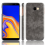 Litchi Skin kožený kryt pro Samsung Galaxy J4 Plus - šedý