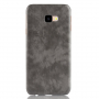 Litchi Skin kožený kryt pro Samsung Galaxy J4 Plus - šedý