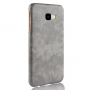 Litchi Skin kožený kryt pro Samsung Galaxy J4 Plus - šedý