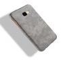 Litchi Skin kožený kryt pro Samsung Galaxy J4 Plus - šedý