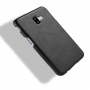 Litchi Skin kožený kryt pro Samsung Galaxy J6 Plus - černý