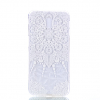 Plastový kryt mandala pro Samsung Galaxy J6 Plus - transparentní
