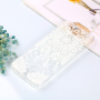 Plastový embosovaný kryt mandala pro Samsung Galaxy J4 Plus - transparentní