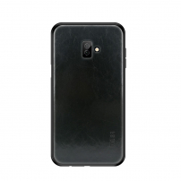 Mofi Kožený kryt pro Samsung Galaxy J6 Plus - černý