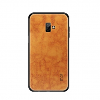 Mofi Kožený kryt pro Samsung Galaxy J6 Plus - hnědý