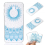 Plastový kryt modrý lotus pro Samsung Galaxy J4 Plus - transparentní