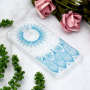 Plastový kryt modrý lotus pro Samsung Galaxy J4 Plus - transparentní